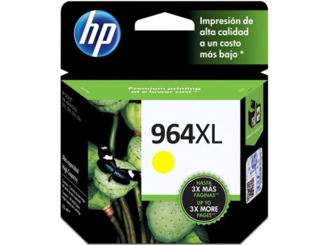 tinta hp 964xl amarillo 3ja56a officejet 9020 9010 app 1600 pgnas 1